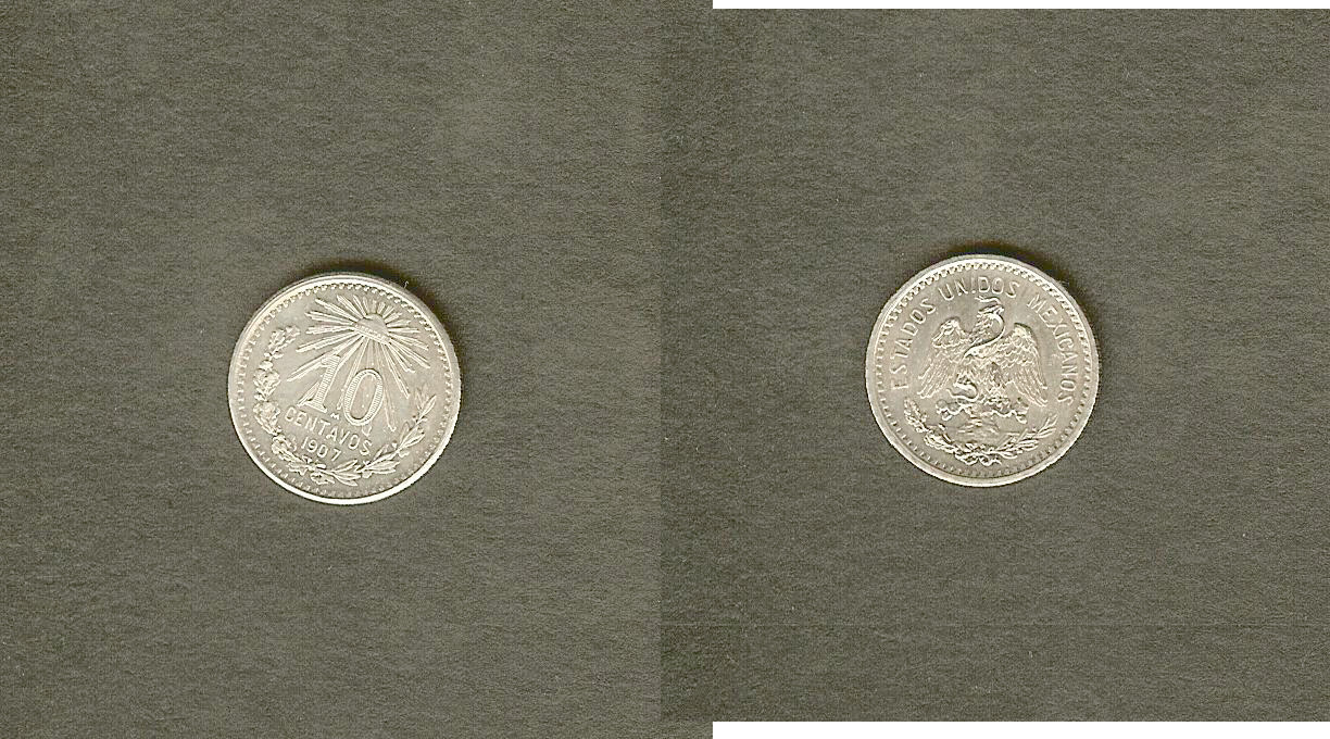 Mexico 10 centavos 1907 BU